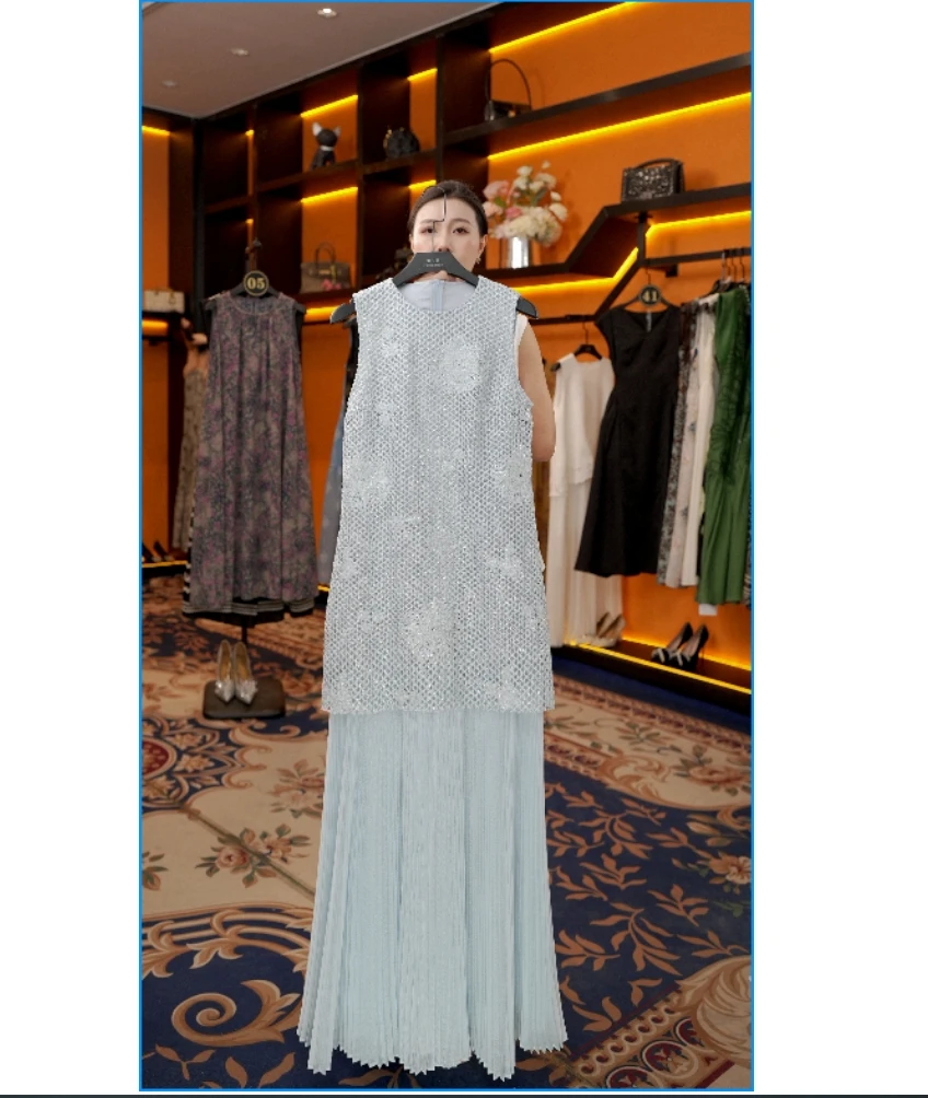 【宠粉价】夏季新款无袖显瘦国风时尚气质宽松连衣裙W-A709