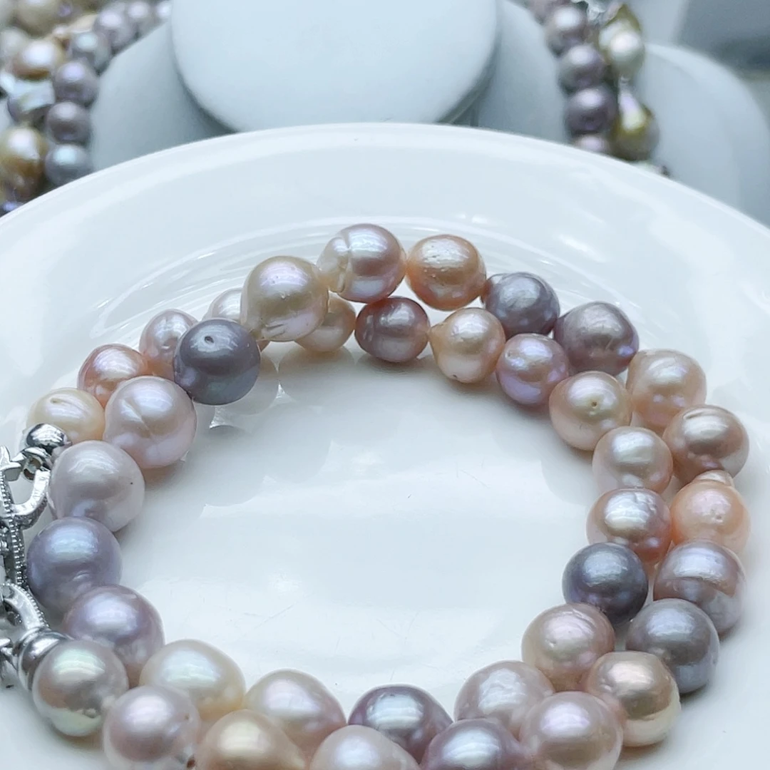 淡水珍珠颈饰钛钢