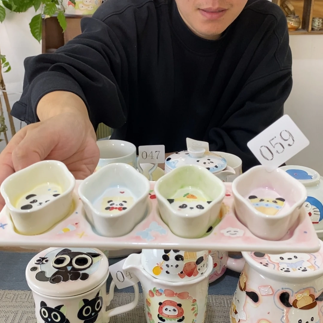 辛***娴瓷片景德镇釉下彩手绘