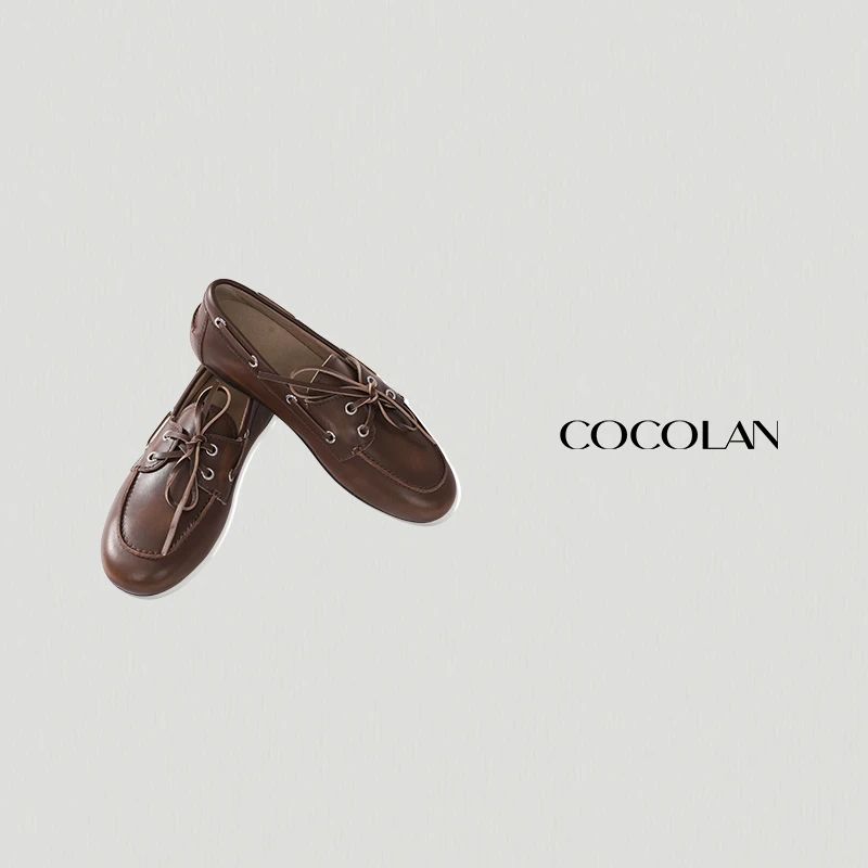 COCOLAN 擦色牛皮豆豆鞋CL6XZ0820