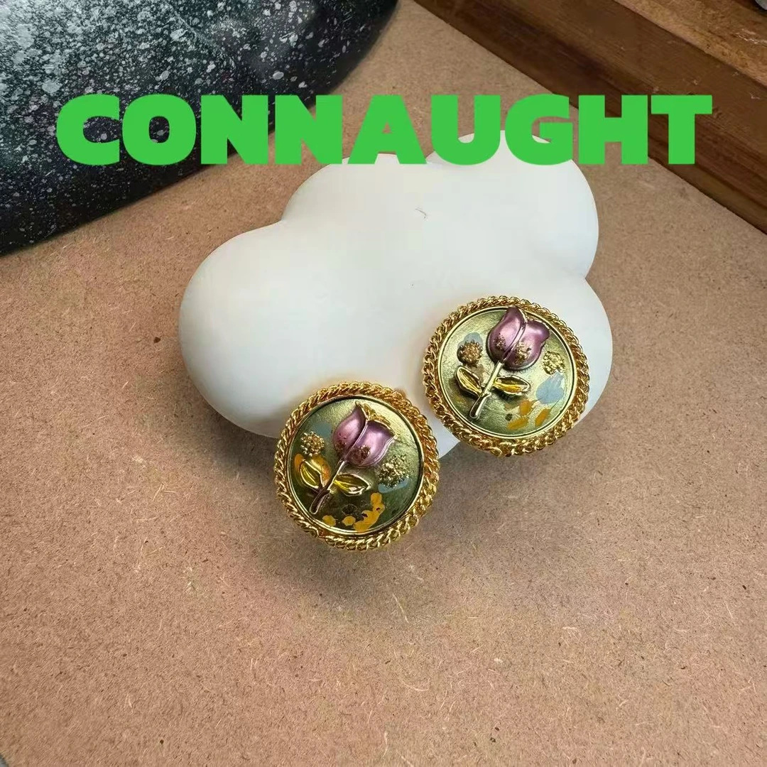 耳饰 正品CONNAUGHT油画系列【莫奈花园】YW289