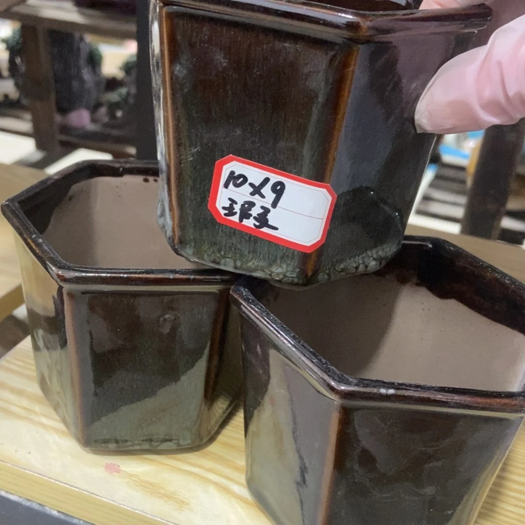 红陶高温陶瓷花盆