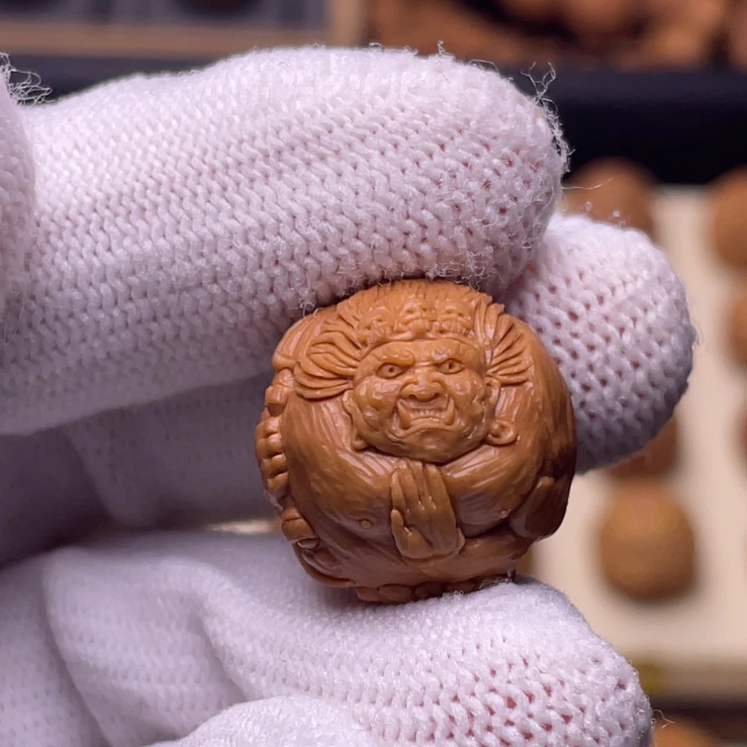 猴头核桃吊坠大黑天18.4