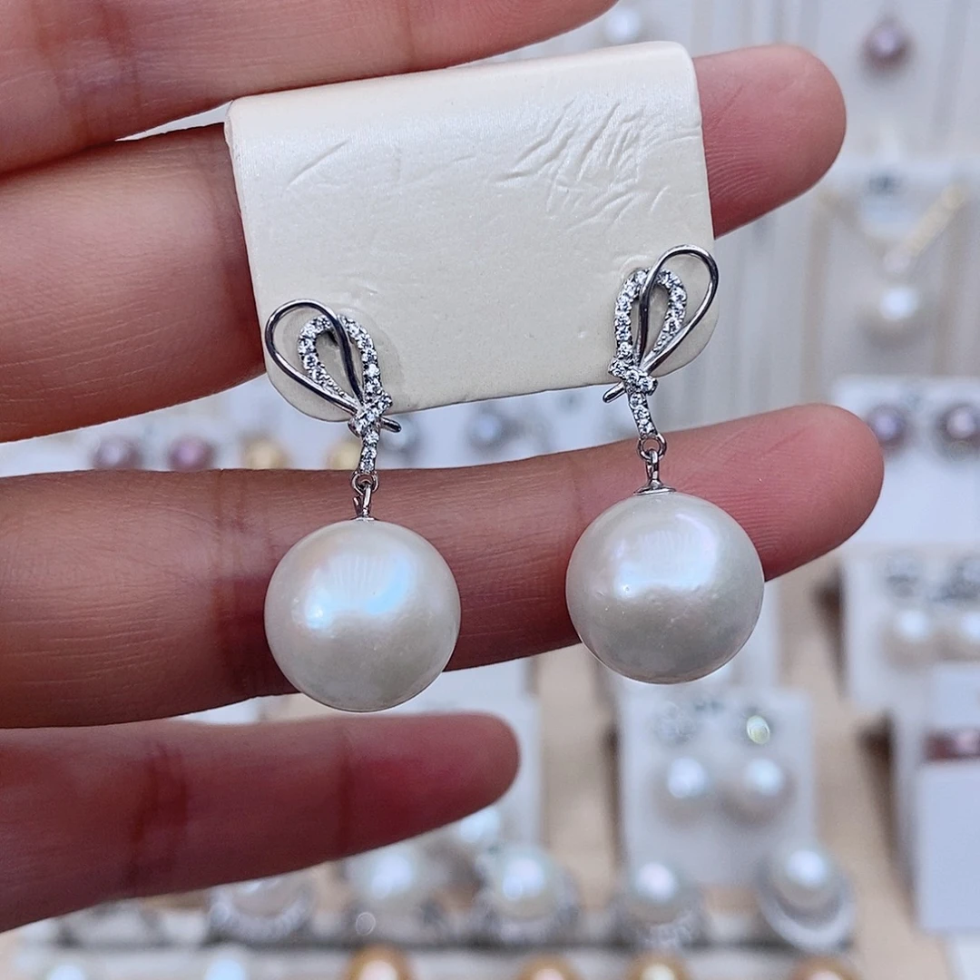 淡水珍珠银S925镶嵌颈饰