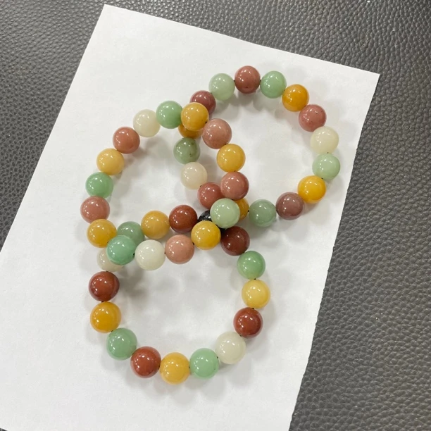 1024卡13高品质多宝手串密玉彩珠