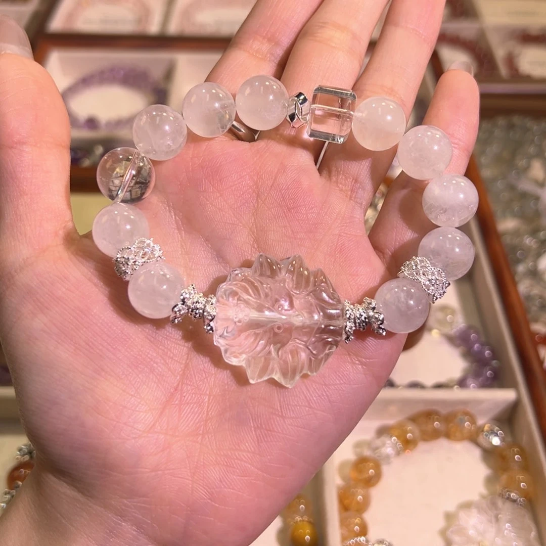 水晶手链未镶嵌白幽灵