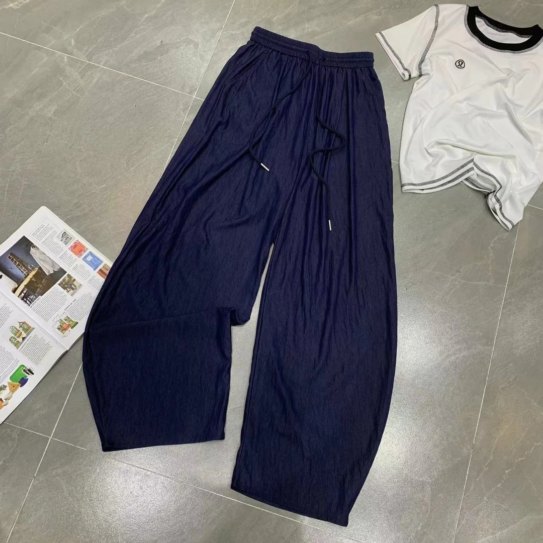 Z.X 丝感松紧腰休闲弯刀裤 8869（K1↑）