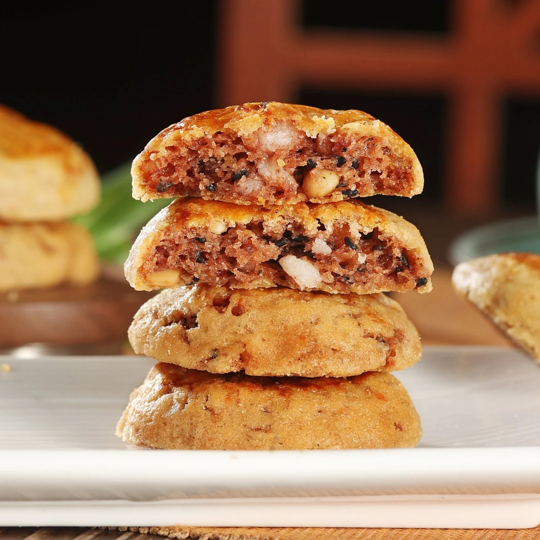 胜誉梅干菜南乳鸡仔饼酥香/软口岭南味道中式传统糕点可口甘香