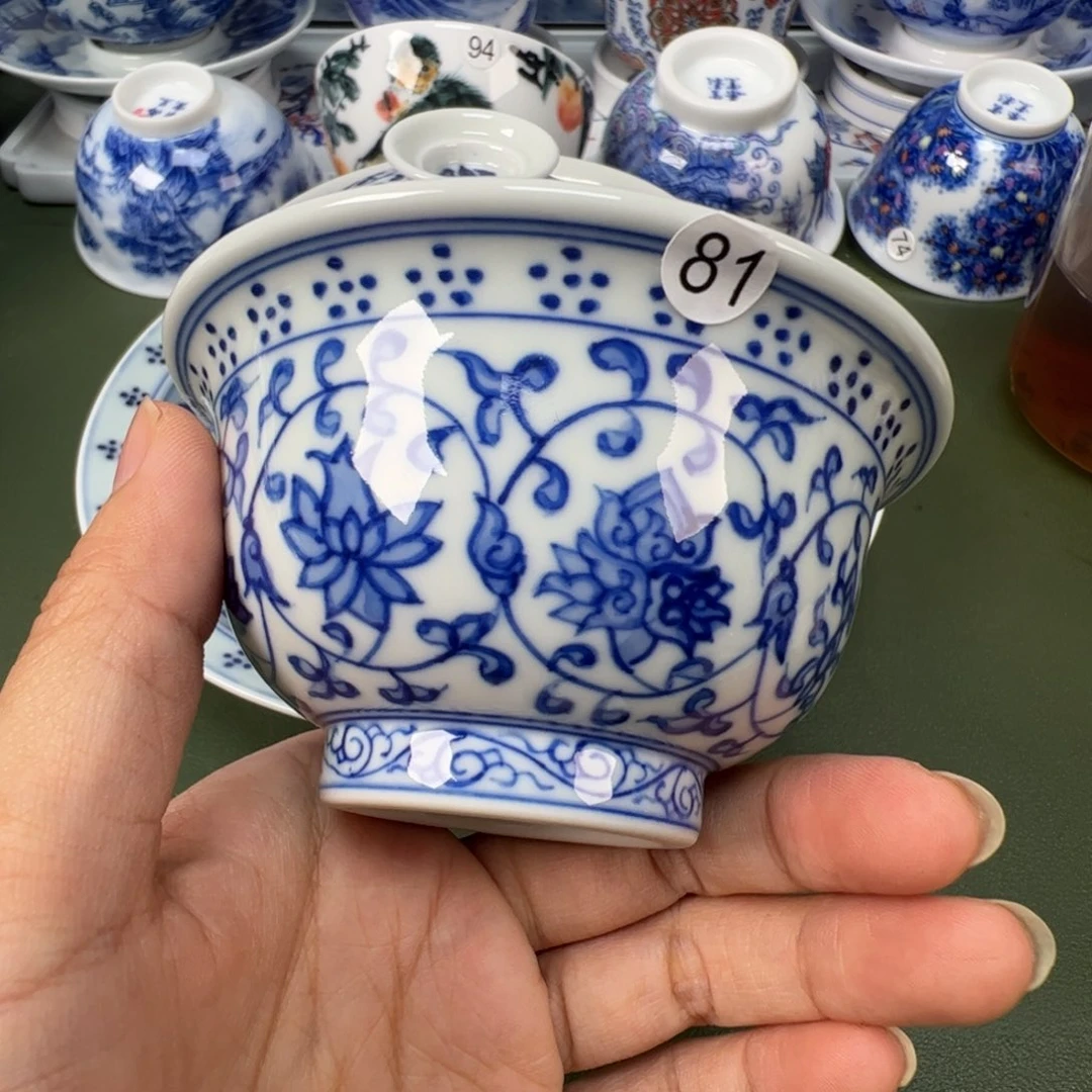 陶瓷景德镇纯手工纯手绘茶具木木81
