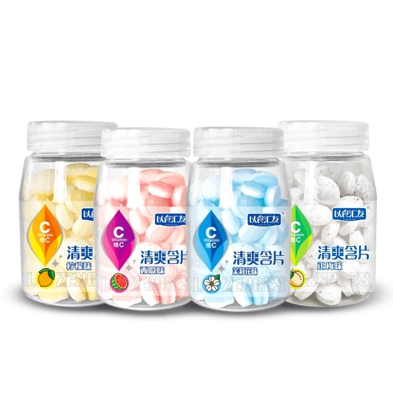 【保质期至2025-08-08】以食汇友 咖啡糖/ 清爽含片65g*4瓶