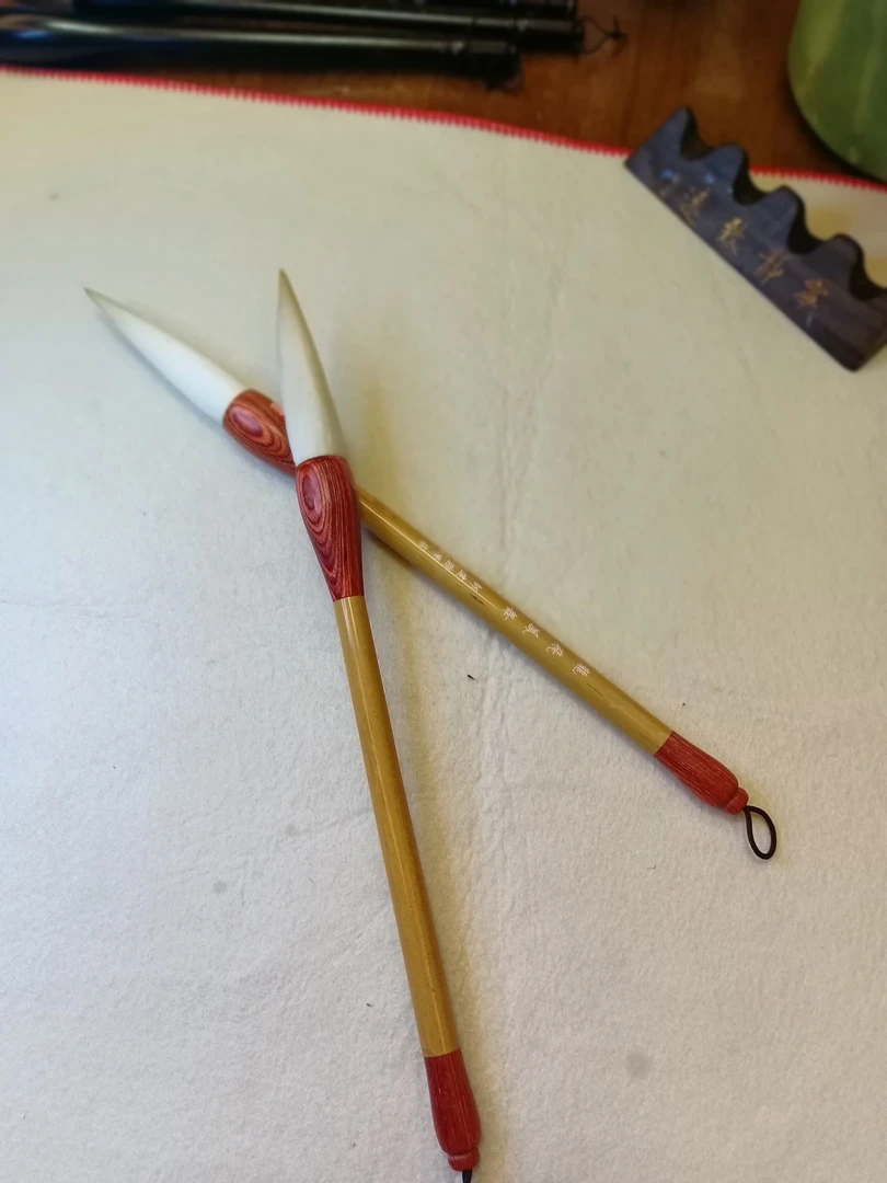 邹建鹏笔莊，龍飛鳯舞长峰羊毛笔适合行书楷书行草山水国画书写