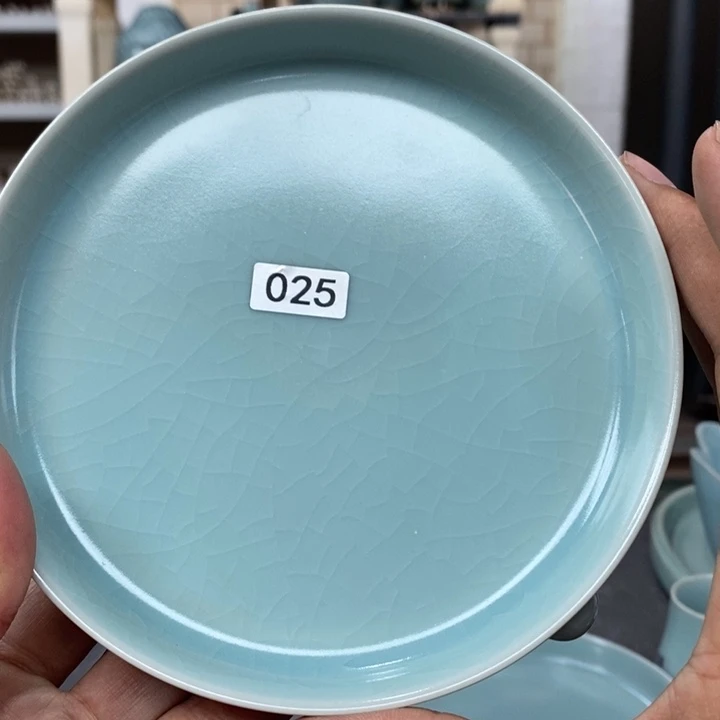 摆件牛*裤抱朴汝瓷仿古微瑕