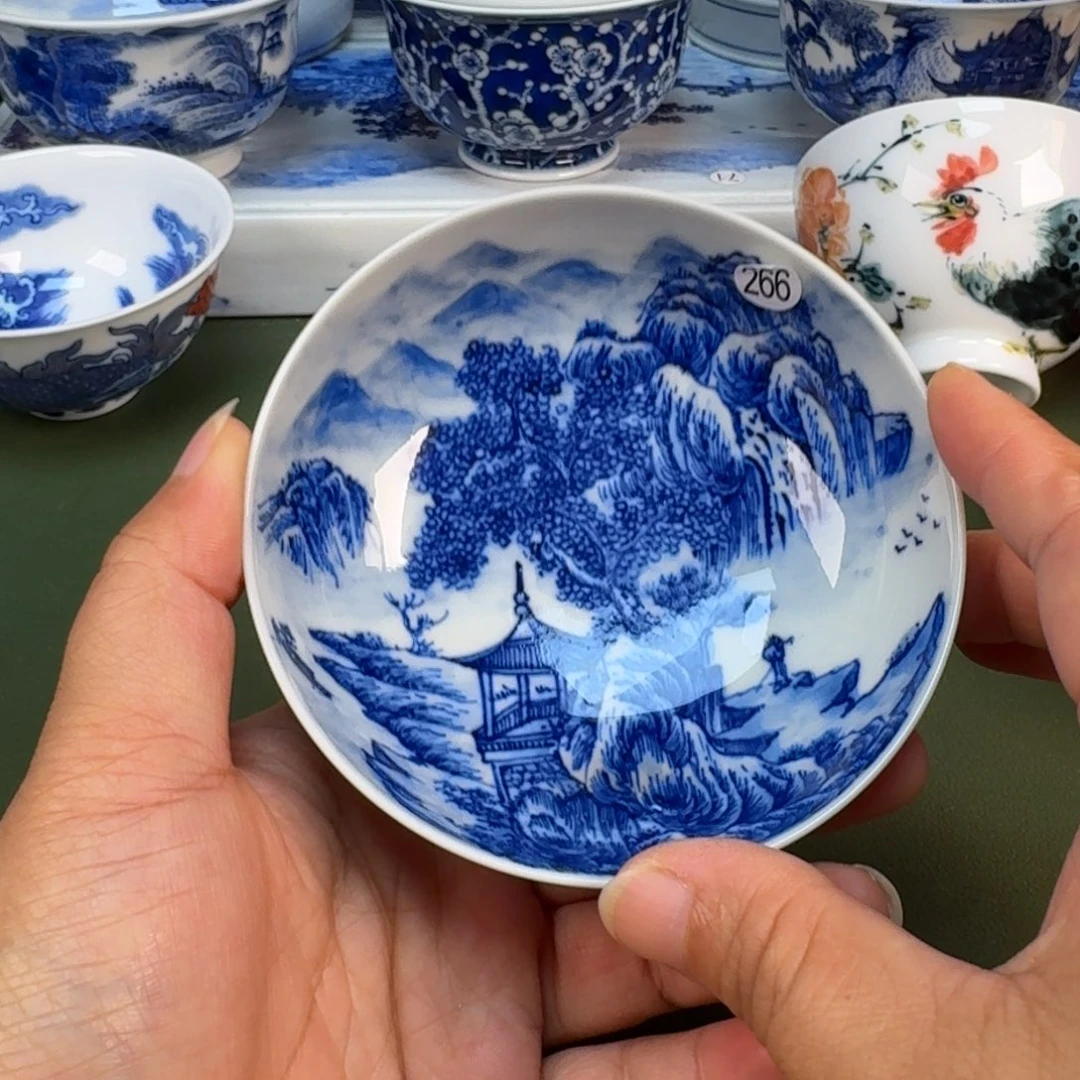 景德镇纯手绘纯手绘茶具圆圆266