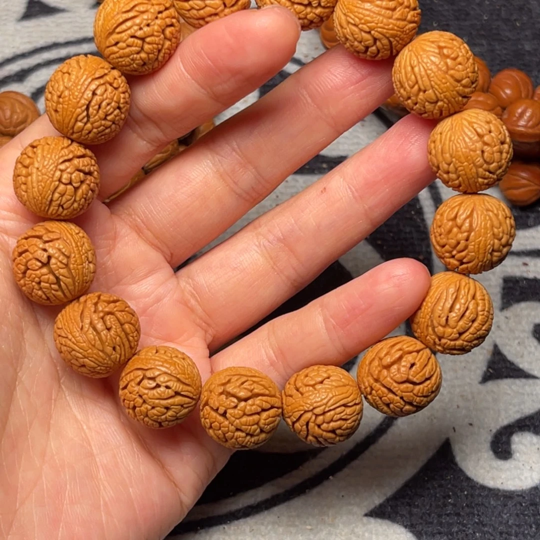 桃核手串龙纹桃核