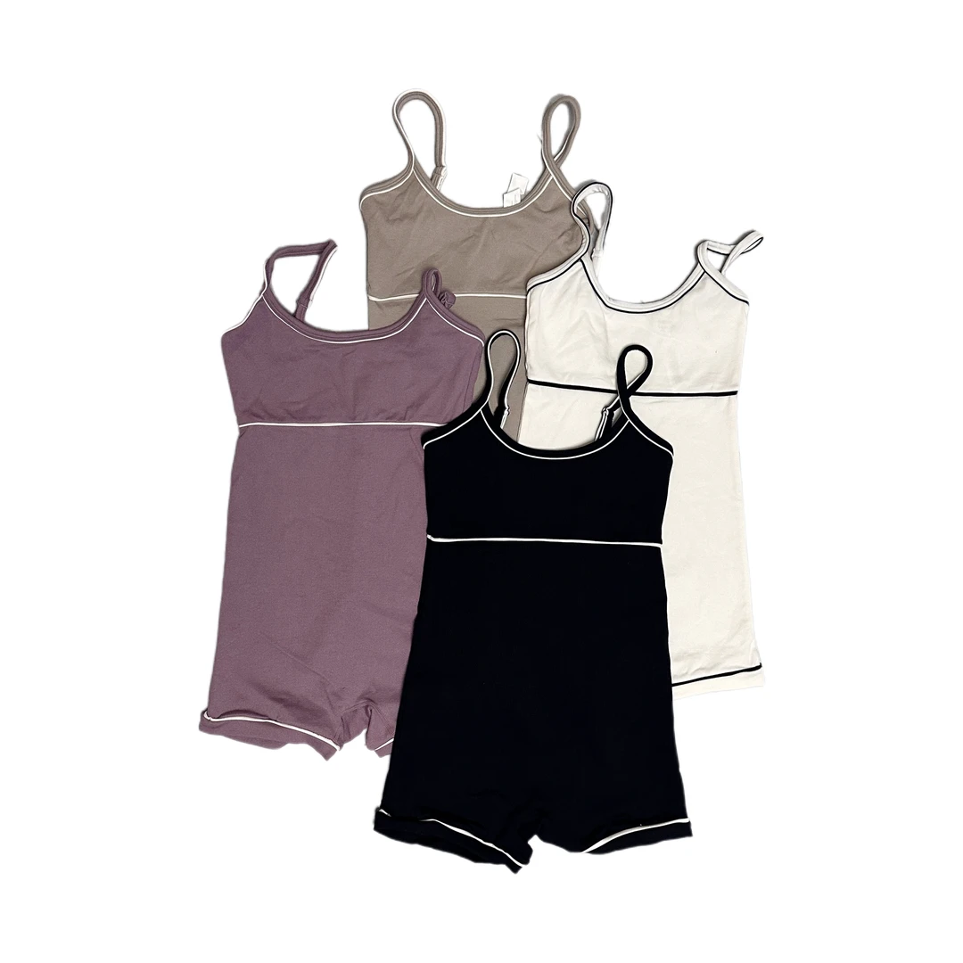 lea运动健身连体速干连体短裤