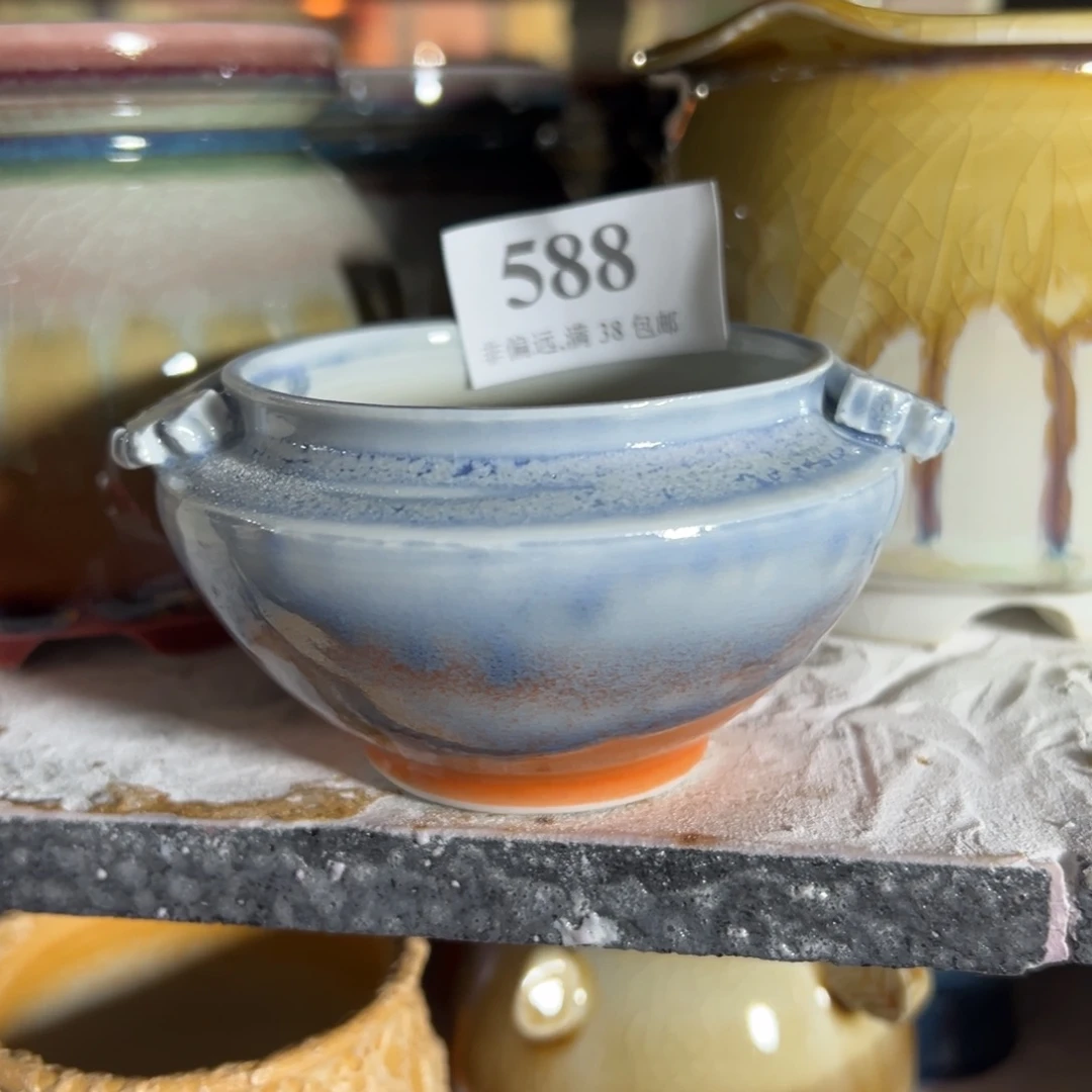 红陶景德镇手工花盆