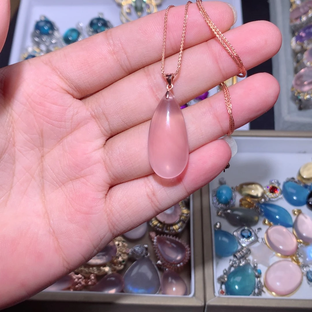 【闪购商品】银S925镶嵌项链坦桑石妈****我吊坠