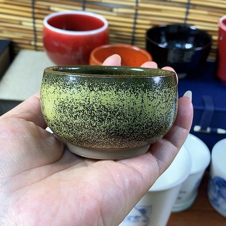 周老手作茶叶沫陶瓷杯