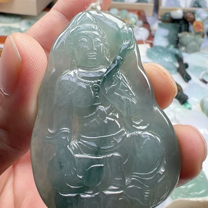 颈饰未镶嵌翡翠缅甸翡翠吊坠