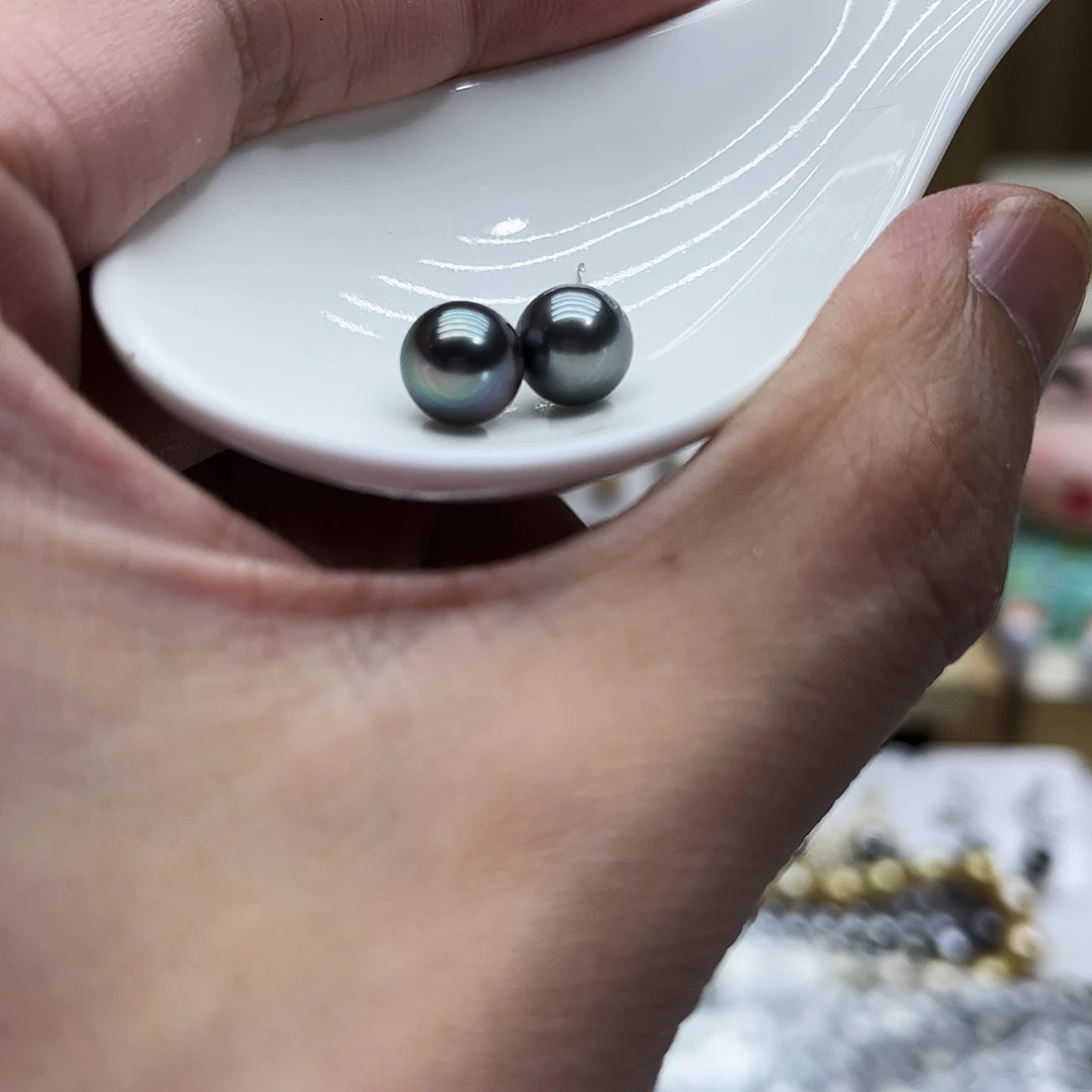 海水珍珠耳饰未镶嵌