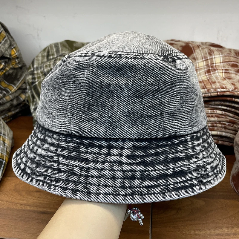 水洗牛仔时尚鸭舌帽韩版潮流前进帽男女帽子秋季新款2024渔夫帽潮