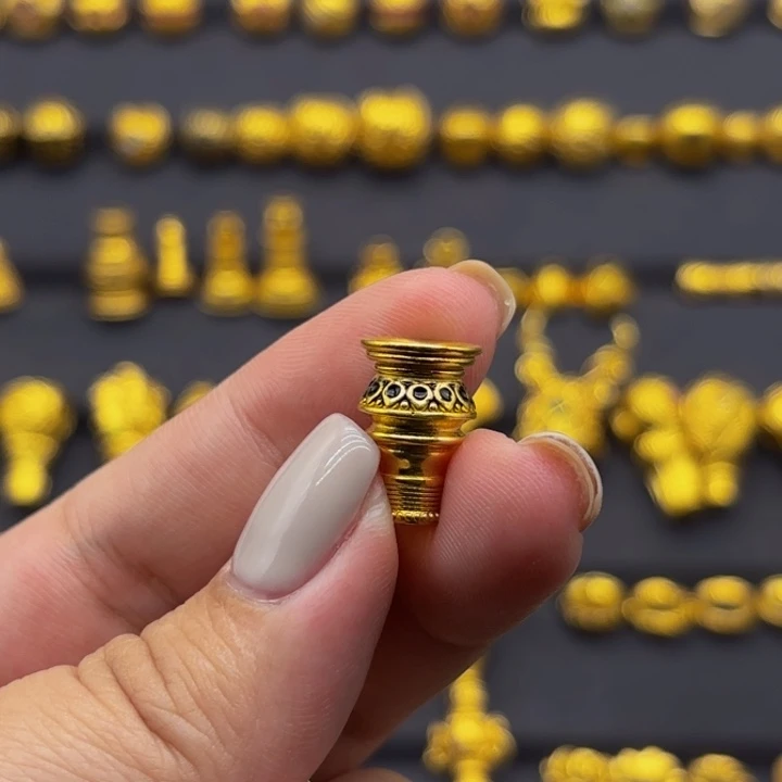 玻璃足银小号黑色珐琅彩