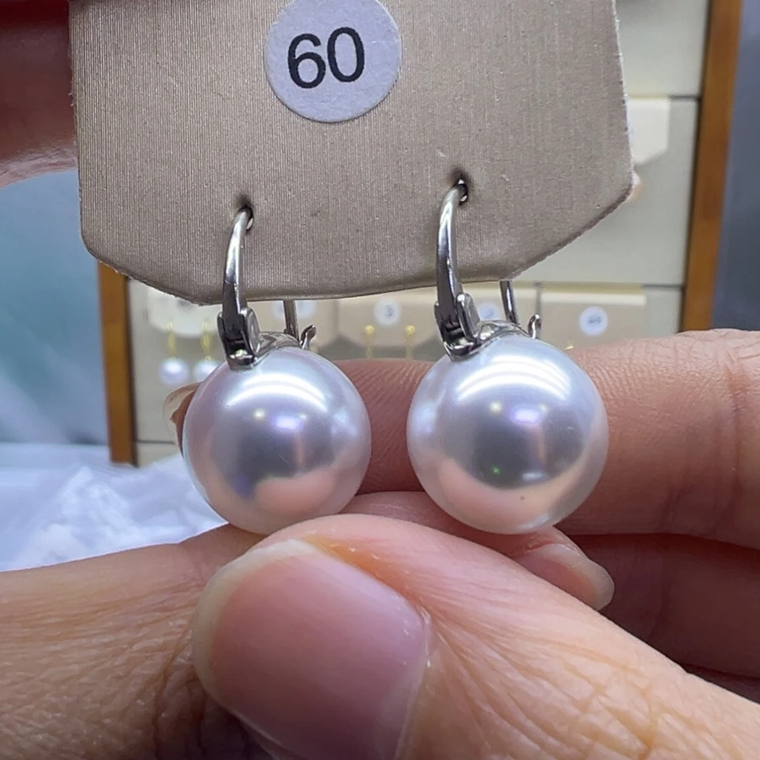 耳饰淡水珍珠银S925镶嵌