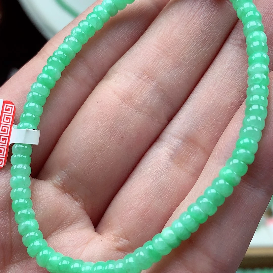 翡翠未镶嵌毛衣链