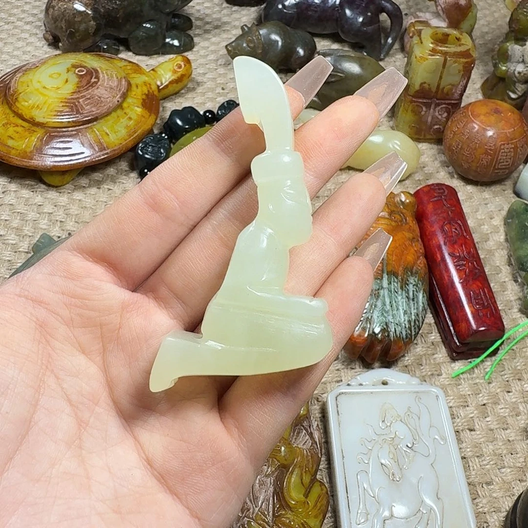 白玉菩提吊坠挂件