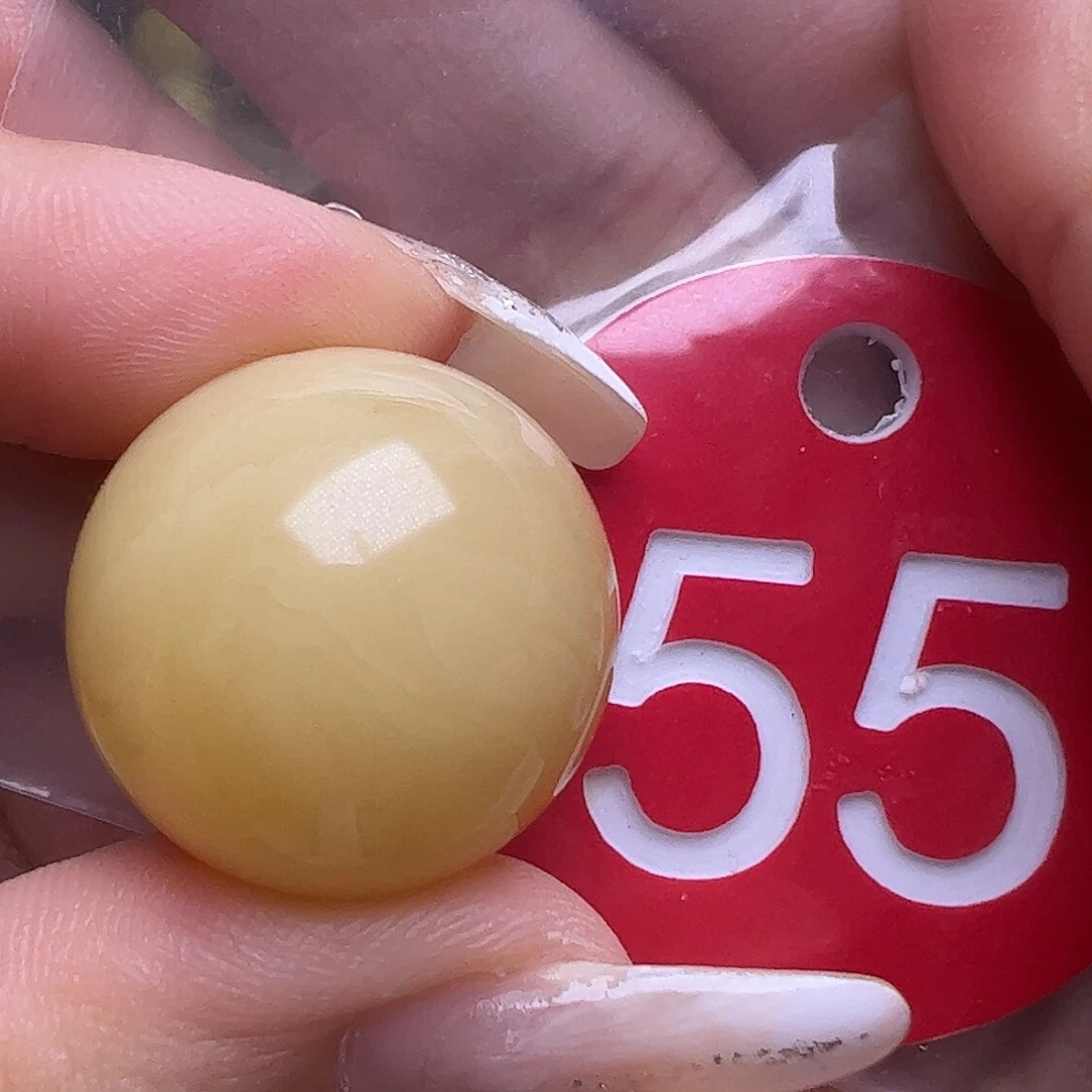 未镶嵌蜜蜡裸石20.4mm圆珠