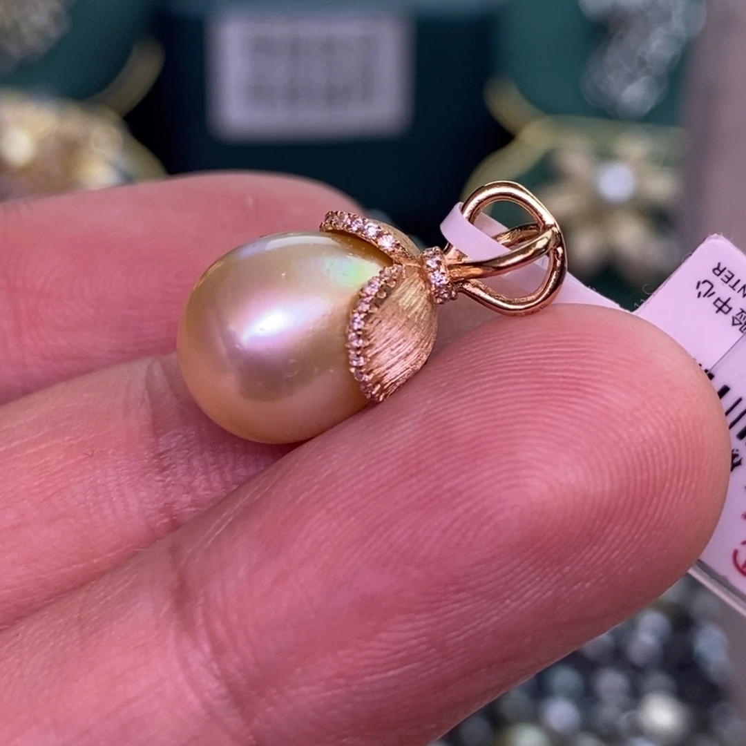 颈饰银S925镶嵌海水珍珠