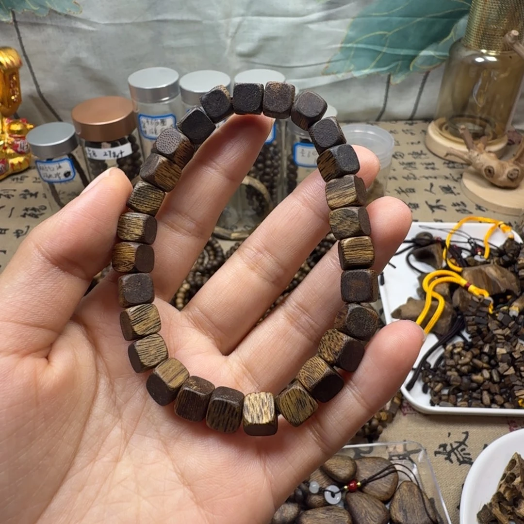 沉香沉香碎屑卡7方糖珠