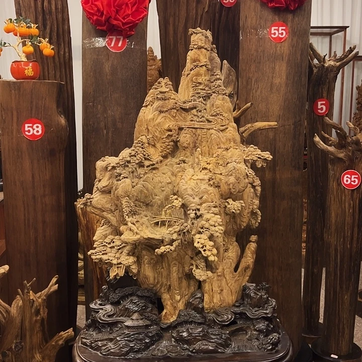 兵***哥沉香雕刻山水沉香