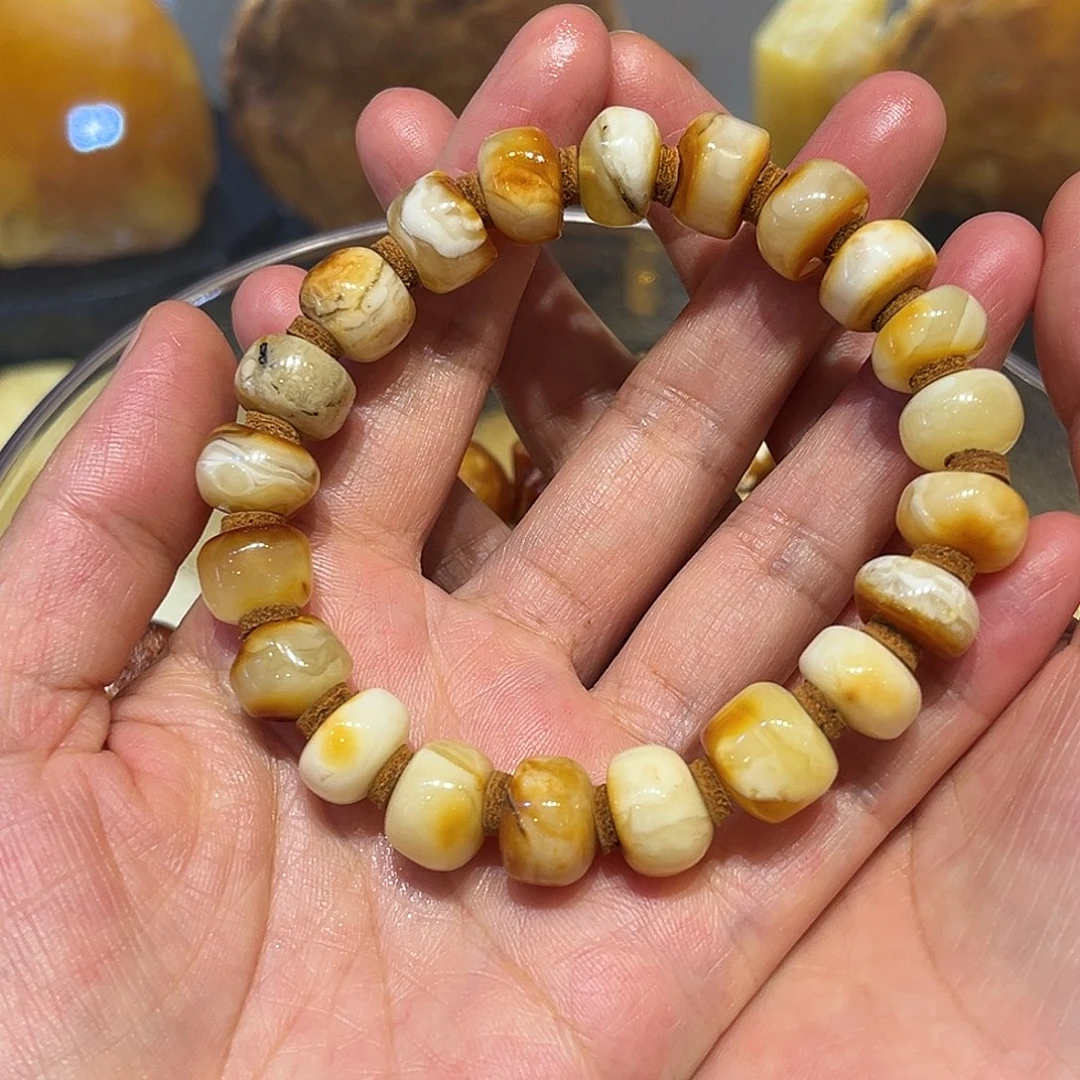 琥珀未镶嵌手链手串