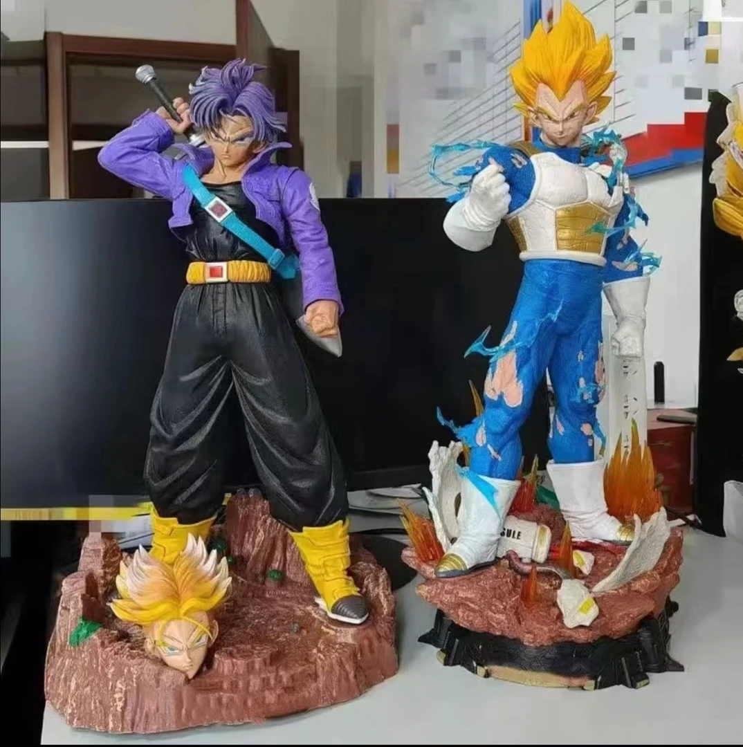 七龙珠 战损贝吉塔+特兰克斯组合    优质手办模玩摆件