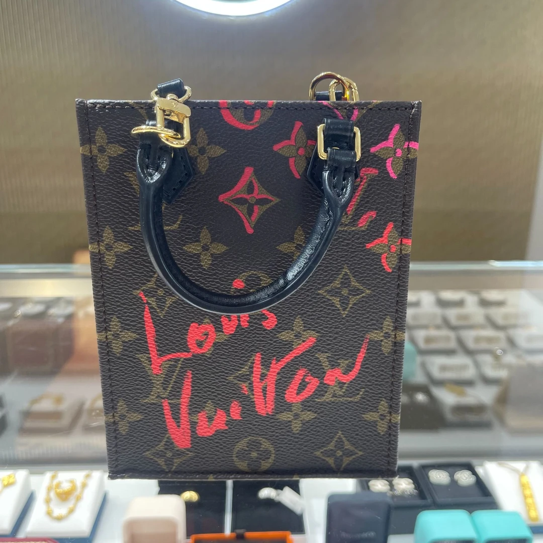 99新 LouisVuitton/路易威登 【辛河奢品】风琴mini手拎斜跨包