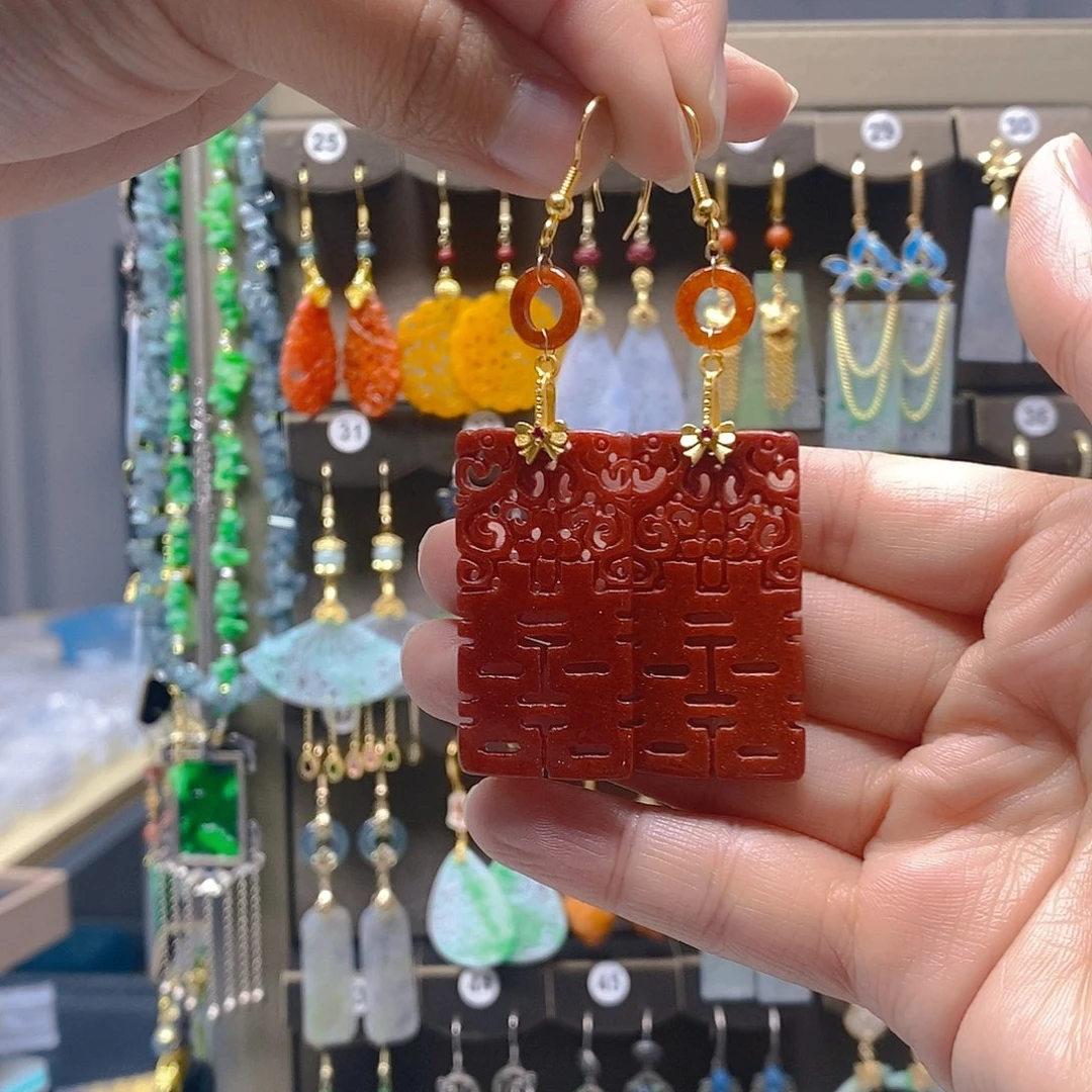 未镶嵌翡翠耳饰翡翠