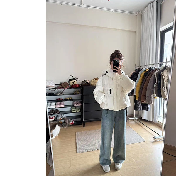 【小个子】冬季短款休闲百搭宽松韩版羽绒服250706