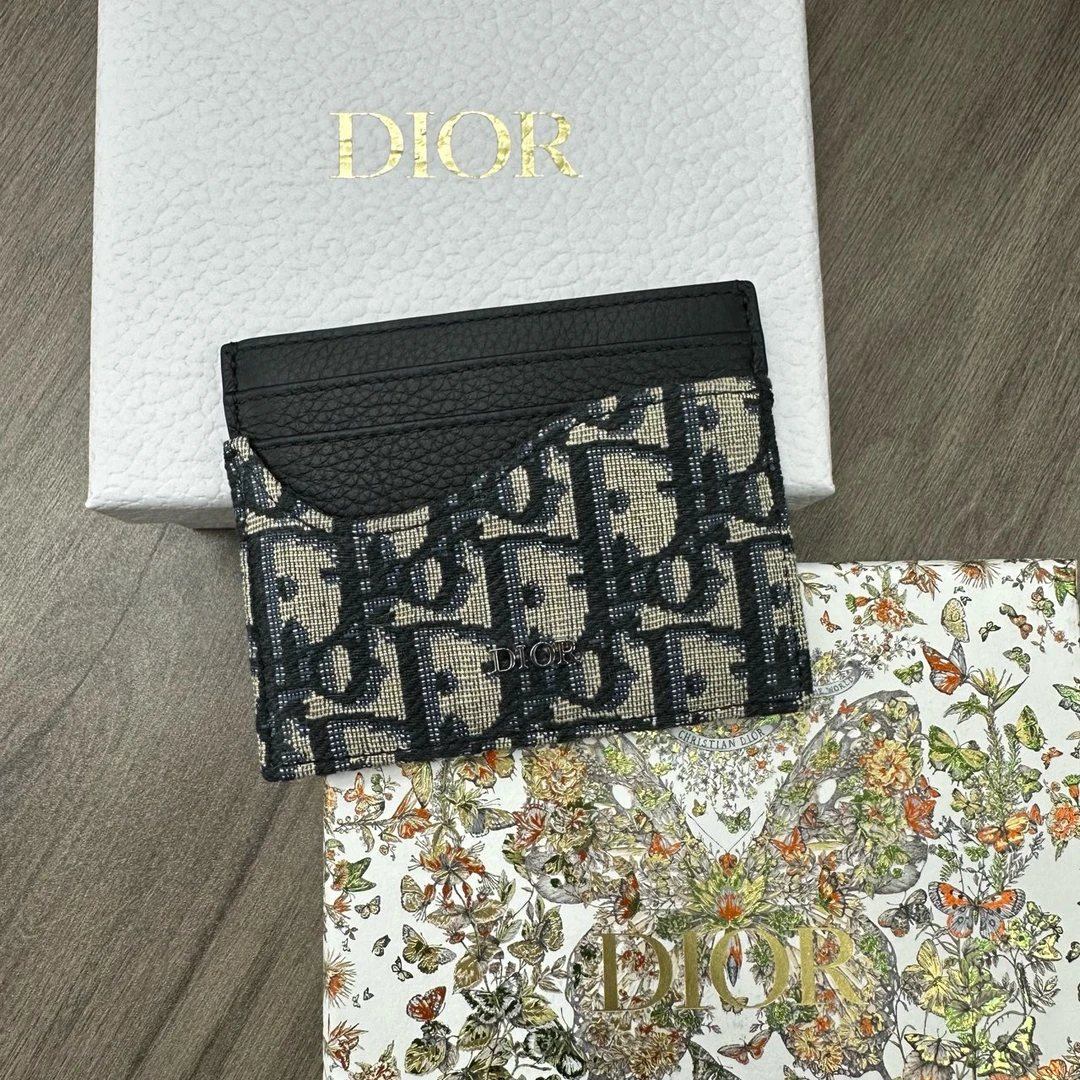 117 DIOR老花CD卡包 6卡槽 99新带盒