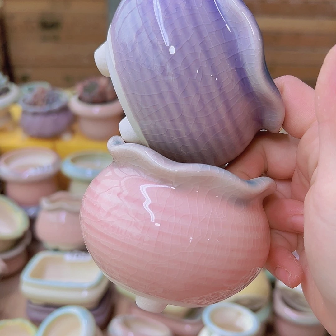 红陶陶瓷花盆当场满12包邮