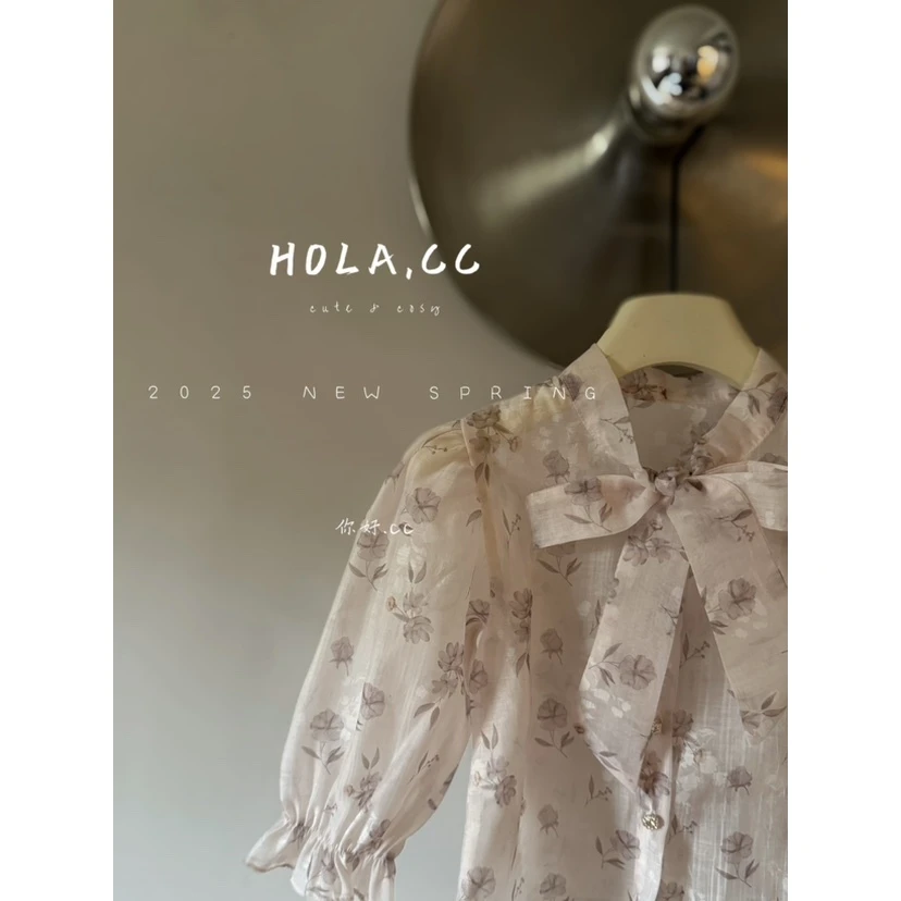 HOLA.CC·25春~蝴蝶结领衬衫8859（汉服衬衫）