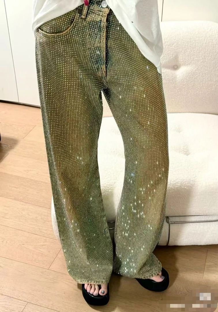 2024设计师新款女装牛仔裤