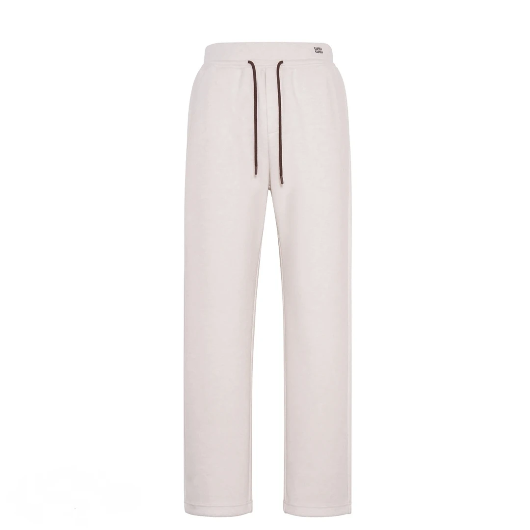 羊毛混纺直筒裤男款2025冬季新款加厚休闲直筒裤百搭潮流阔腿长裤