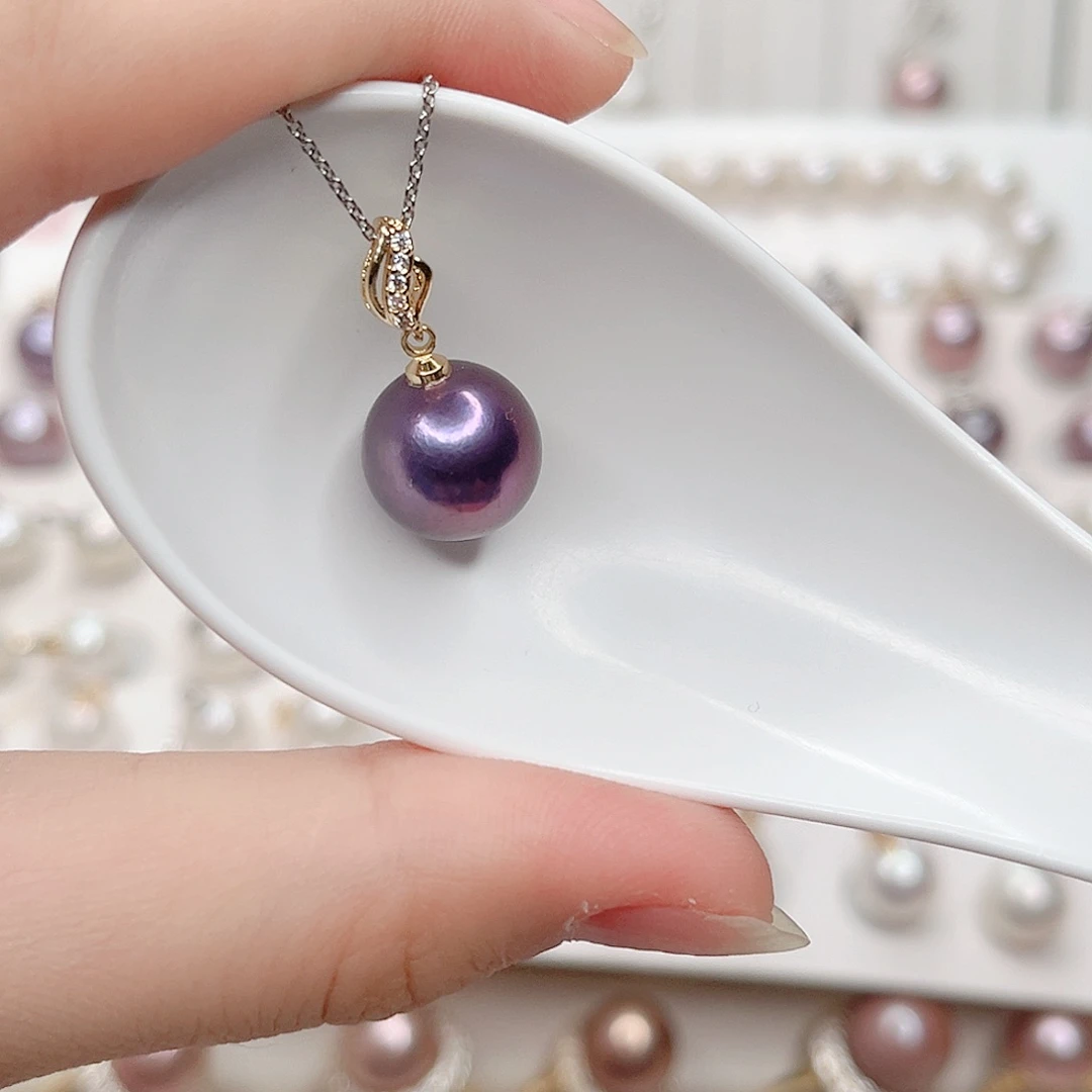 合金淡水珍珠吊坠(赠链)