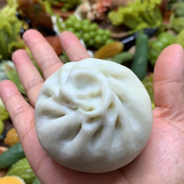 蛇纹石玉未镶嵌手把岁**妖