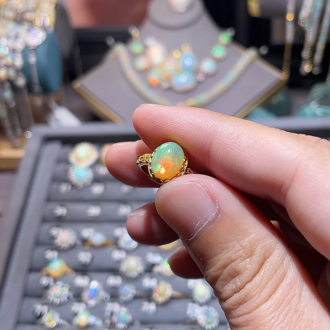 银S925镶嵌欧泊戒指）T****6