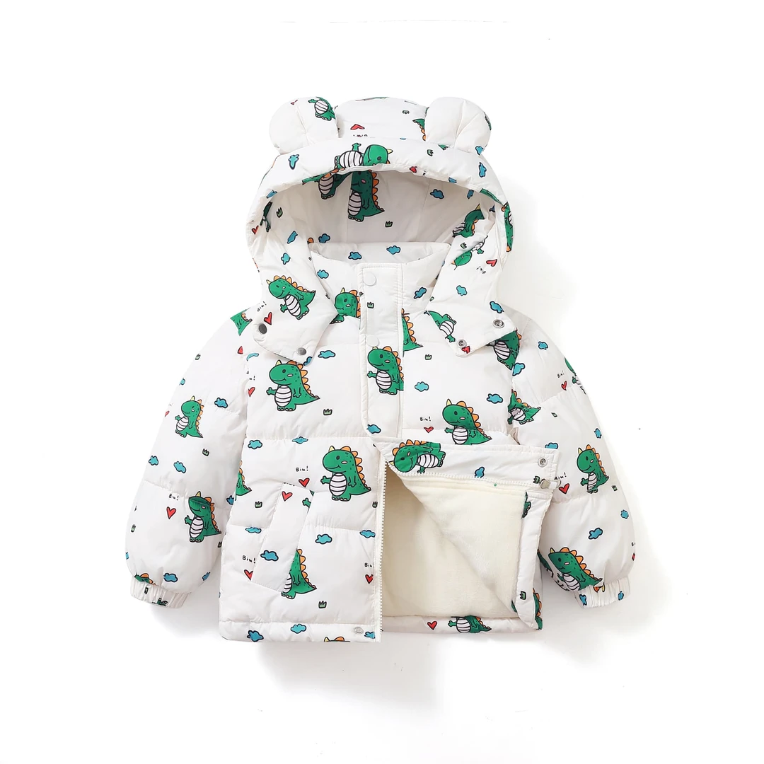 儿童棉服冬装新款宝宝棉袄冬季加厚女童棉衣外套男童童装潮加绒