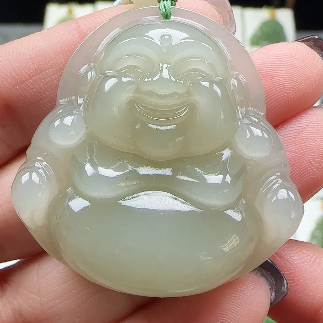 和田玉未镶嵌吊坠(赠链)