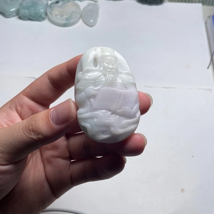 颈饰未镶嵌翡翠关公6