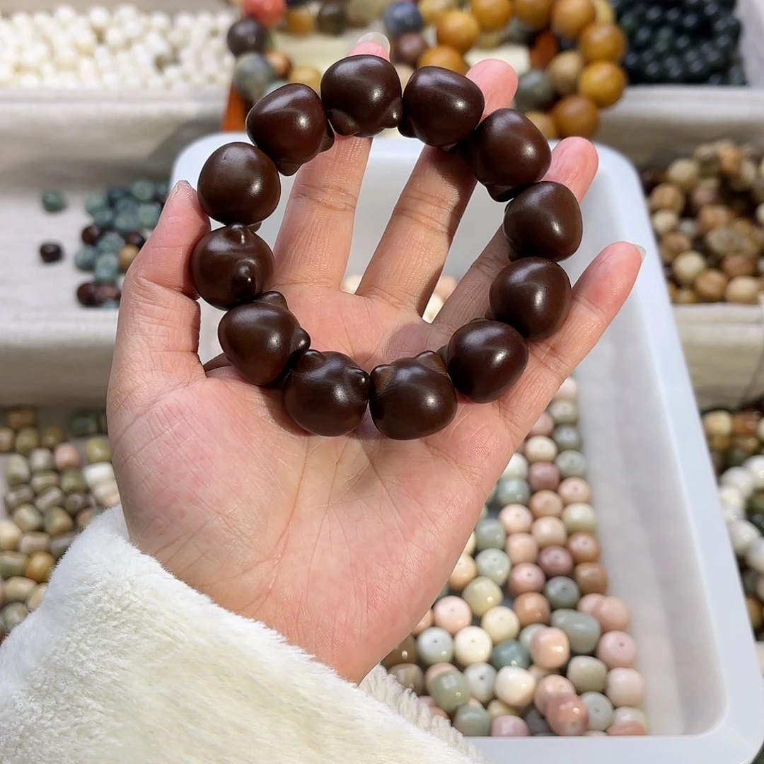 菩提根/象牙果手串w****w卡20-21猫头默认微瑕11颗